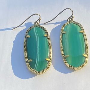 Green Kendra Scott earrings